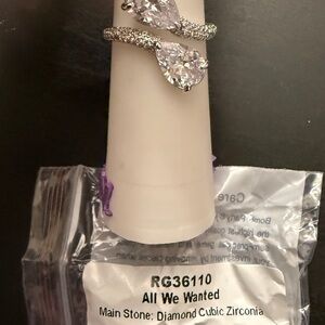 All We Wanted Silver Cubic Zirconia Ring